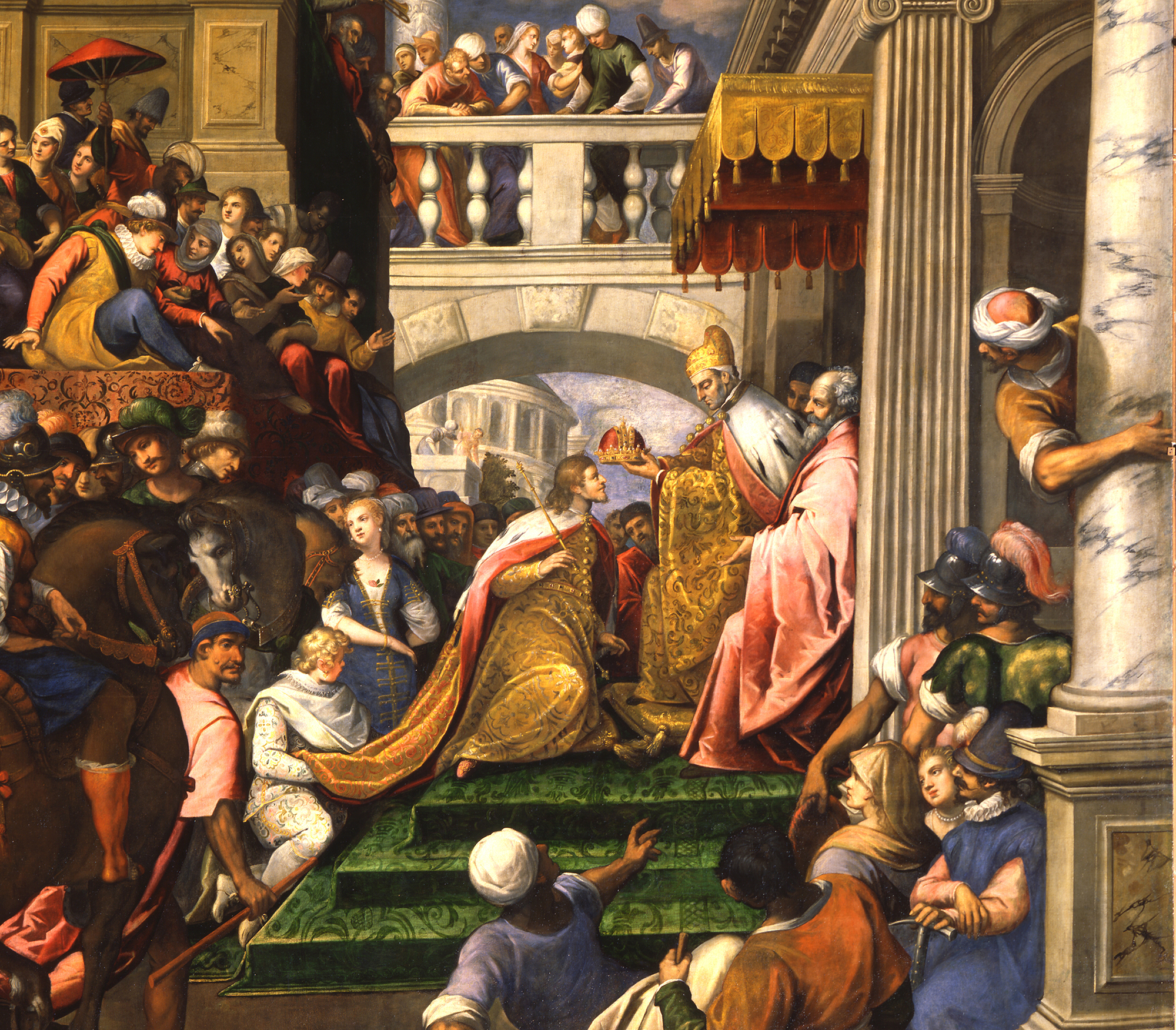 Coronation of Baldwin of Flander as Latin Emperor of Constantinople Antonio Vassilacchi