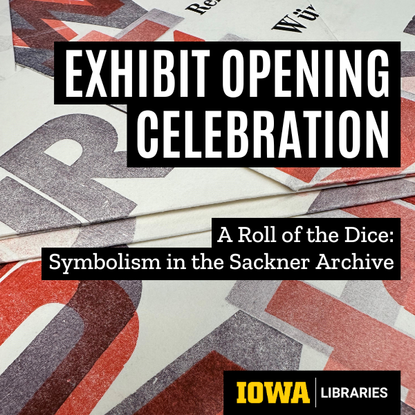 Exhibit opening celebration for a roll of the dice symbolism in the sackner archive