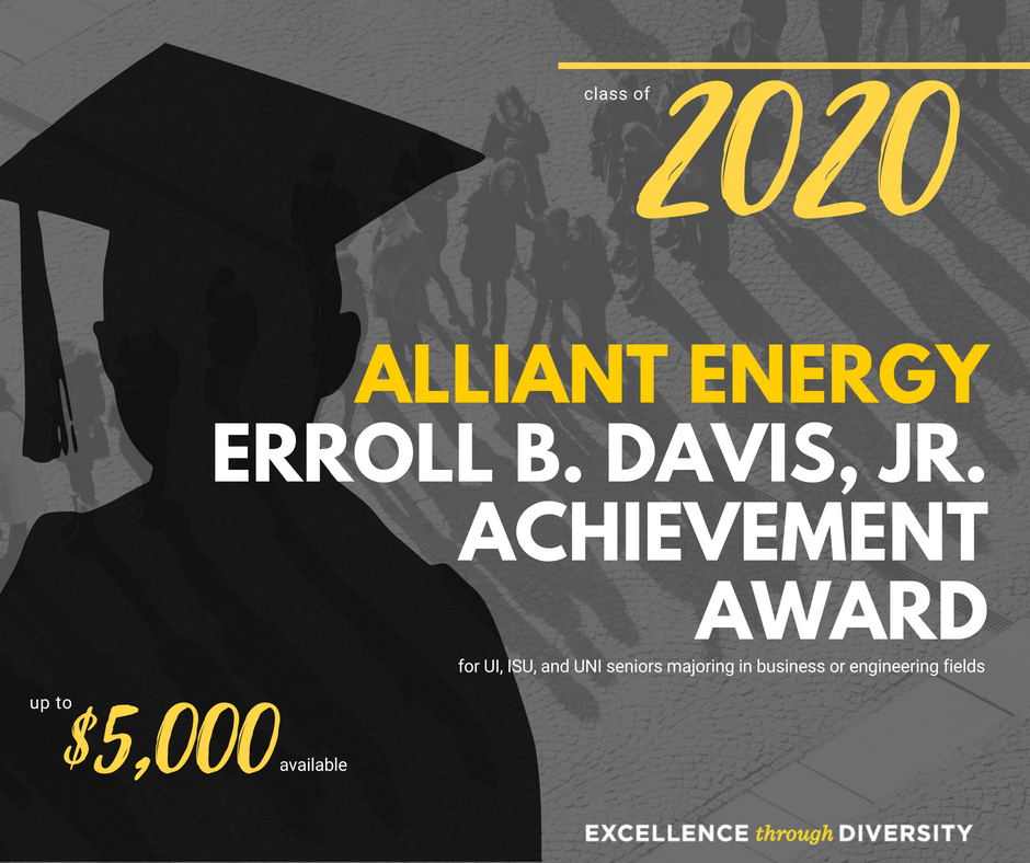 Graphic of Alliant Energy Scholarship Announcement