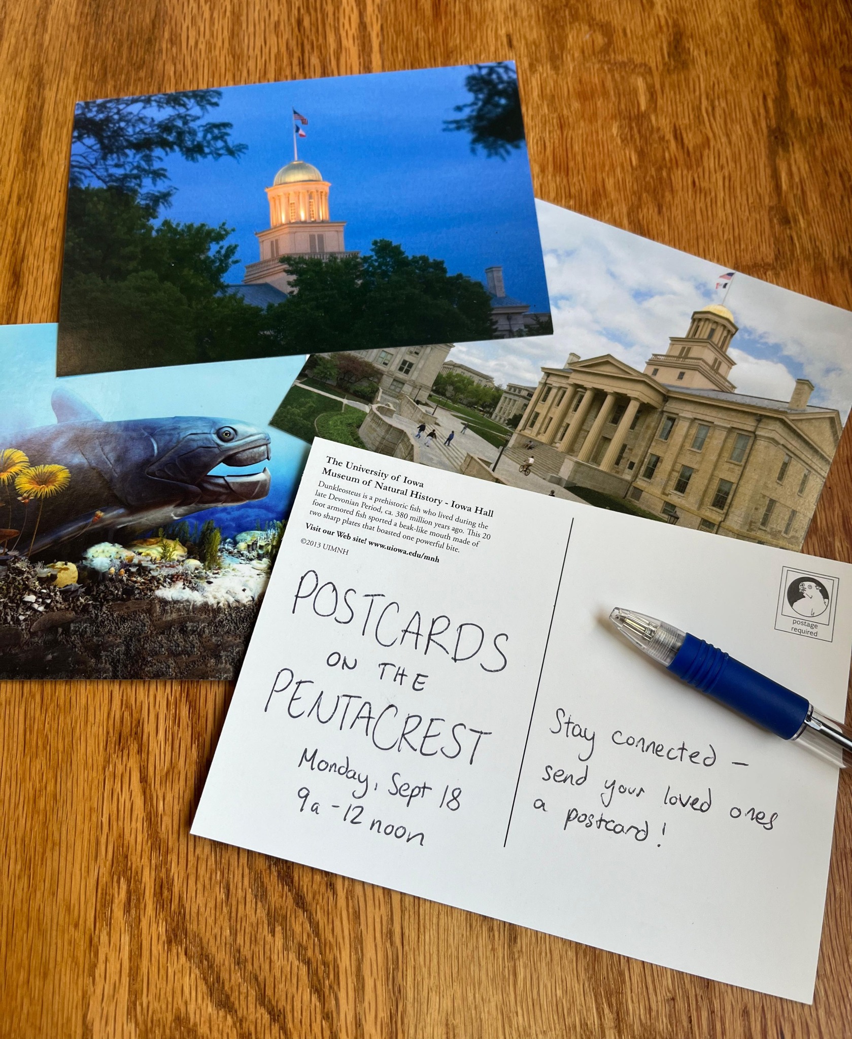 Postcards on the Pentacrest