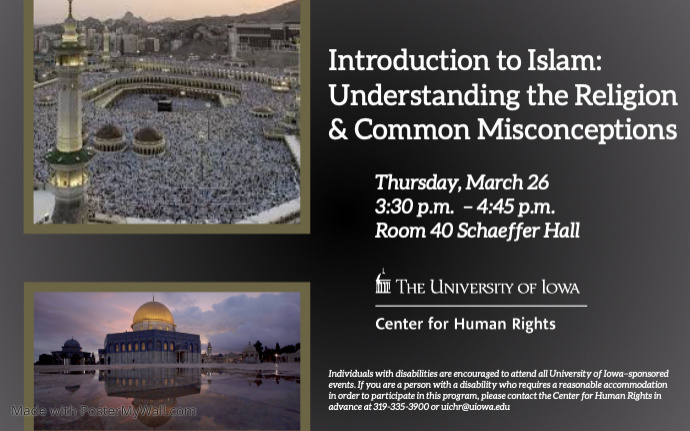 Intro to Islam event flyer