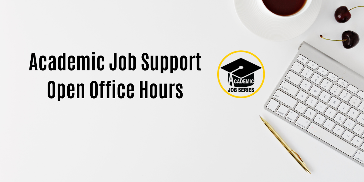 Academic Job Support Office Hours - Diversity, Equity, and Inclusion Statements promotional image