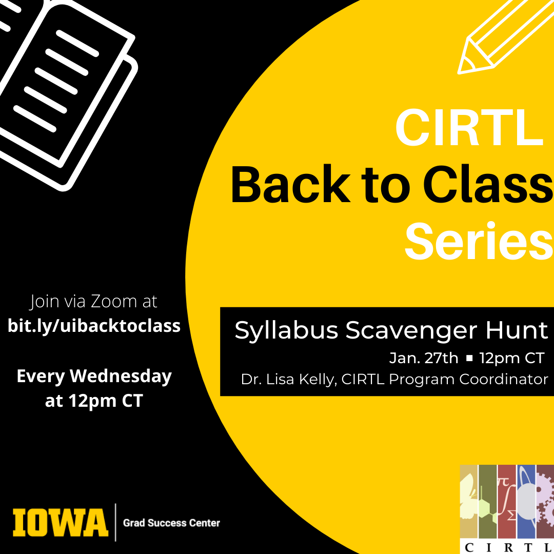 CIRTL Back to Class Series: Syllabus Scavenger Hunt promotional image