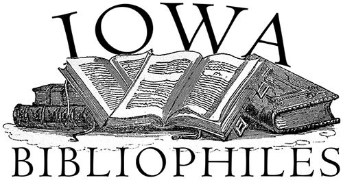 Logo of Iowa Bibliophiles, open books