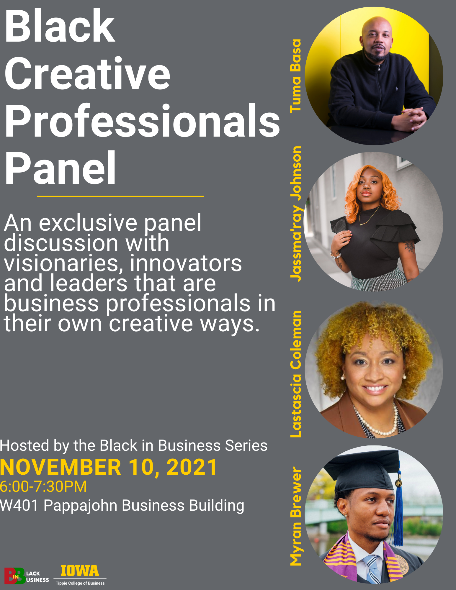 Black in Business Series Presents -- Black Creative Professionals Panel promotional image