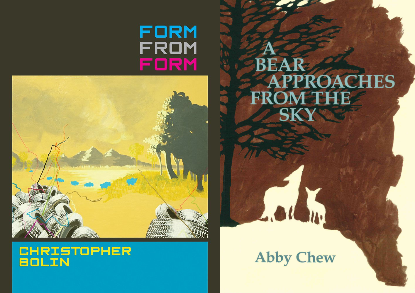 Book covers, Form from Form and A Bear Approaches from the Sky