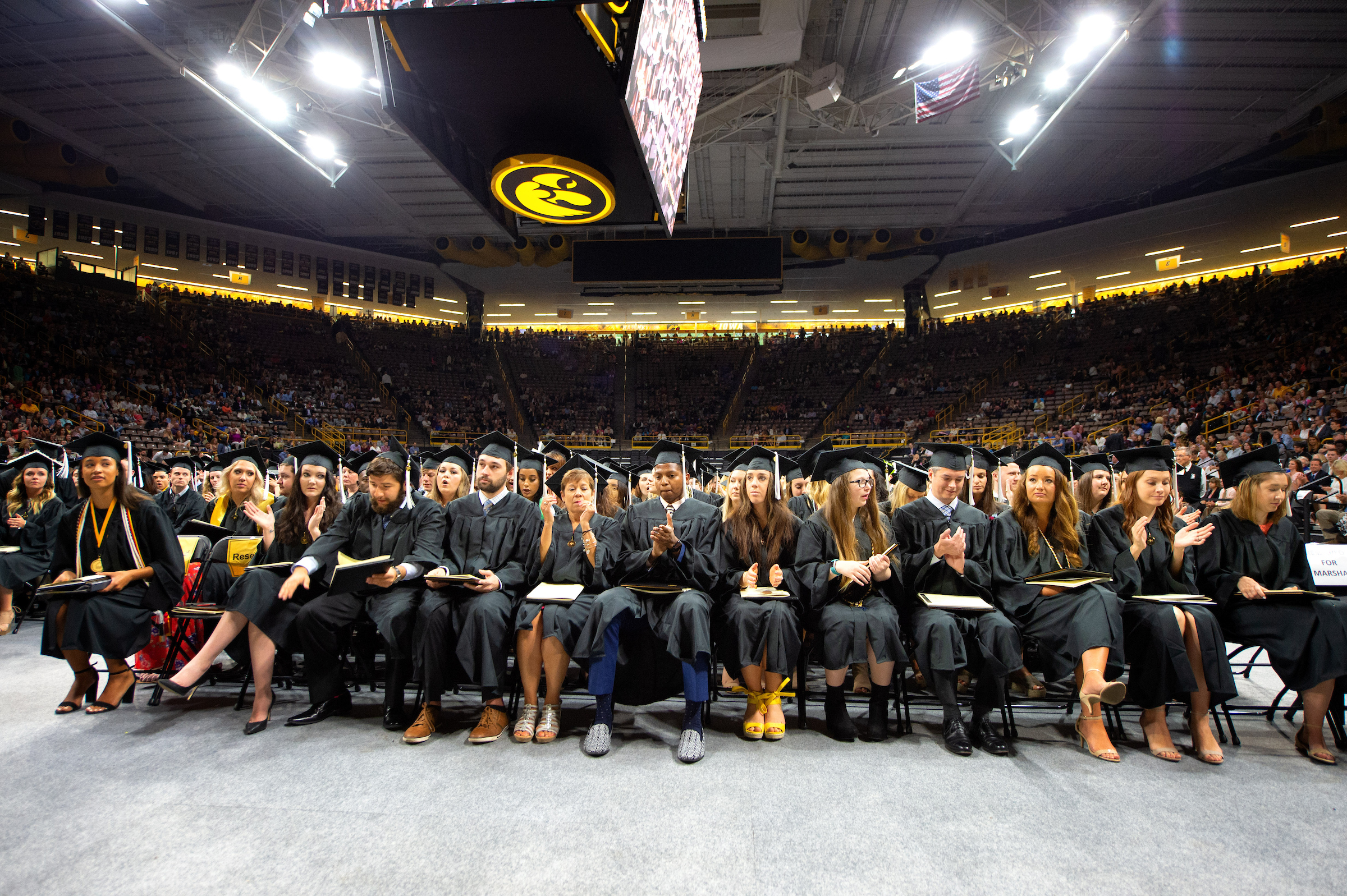 Front Row of Graduates at Carver