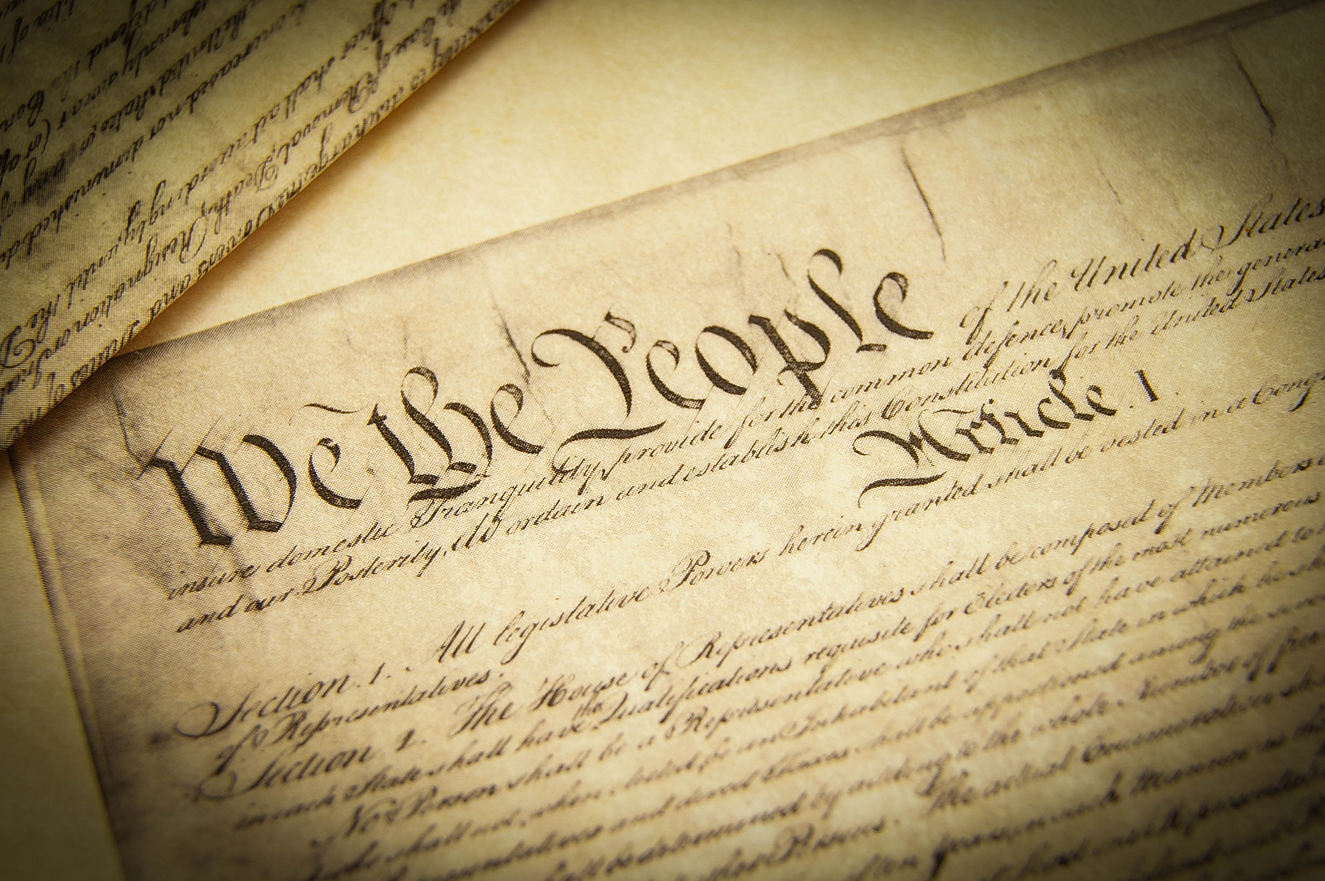 image of the constitution preamble