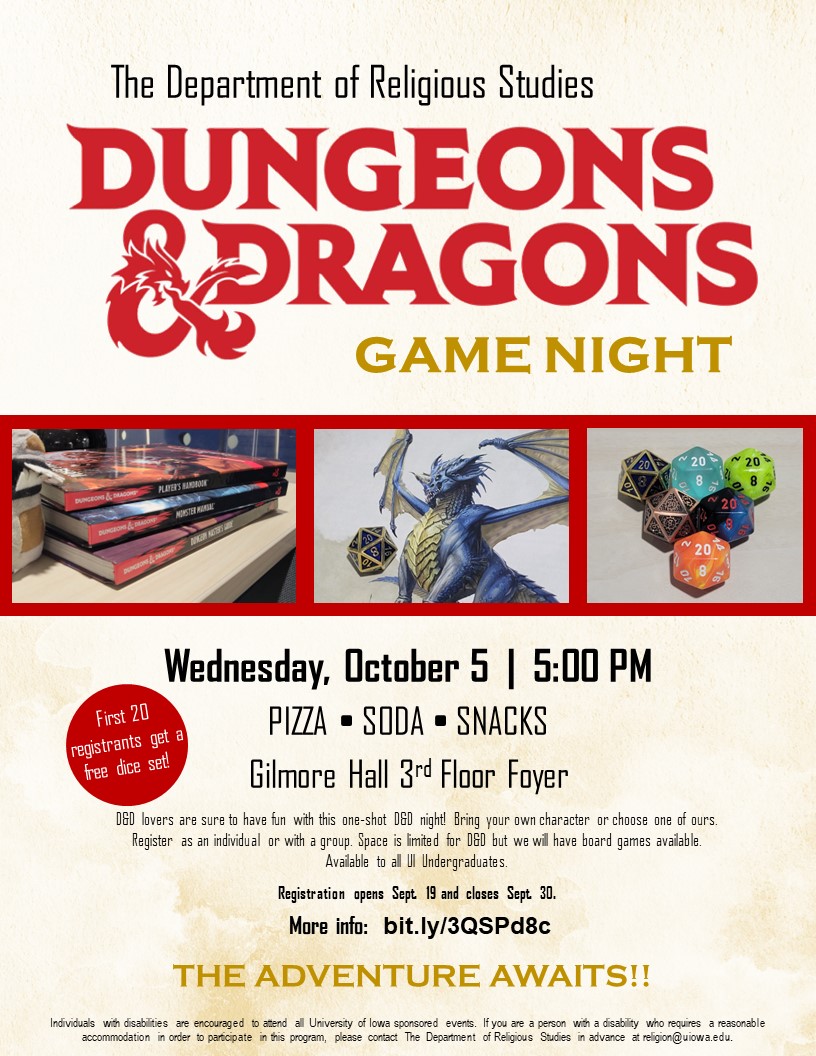 Game Night with D&D Poster