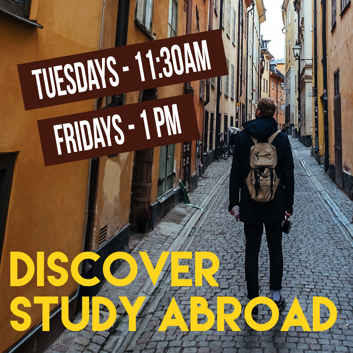 Discover Study Abroad Poster