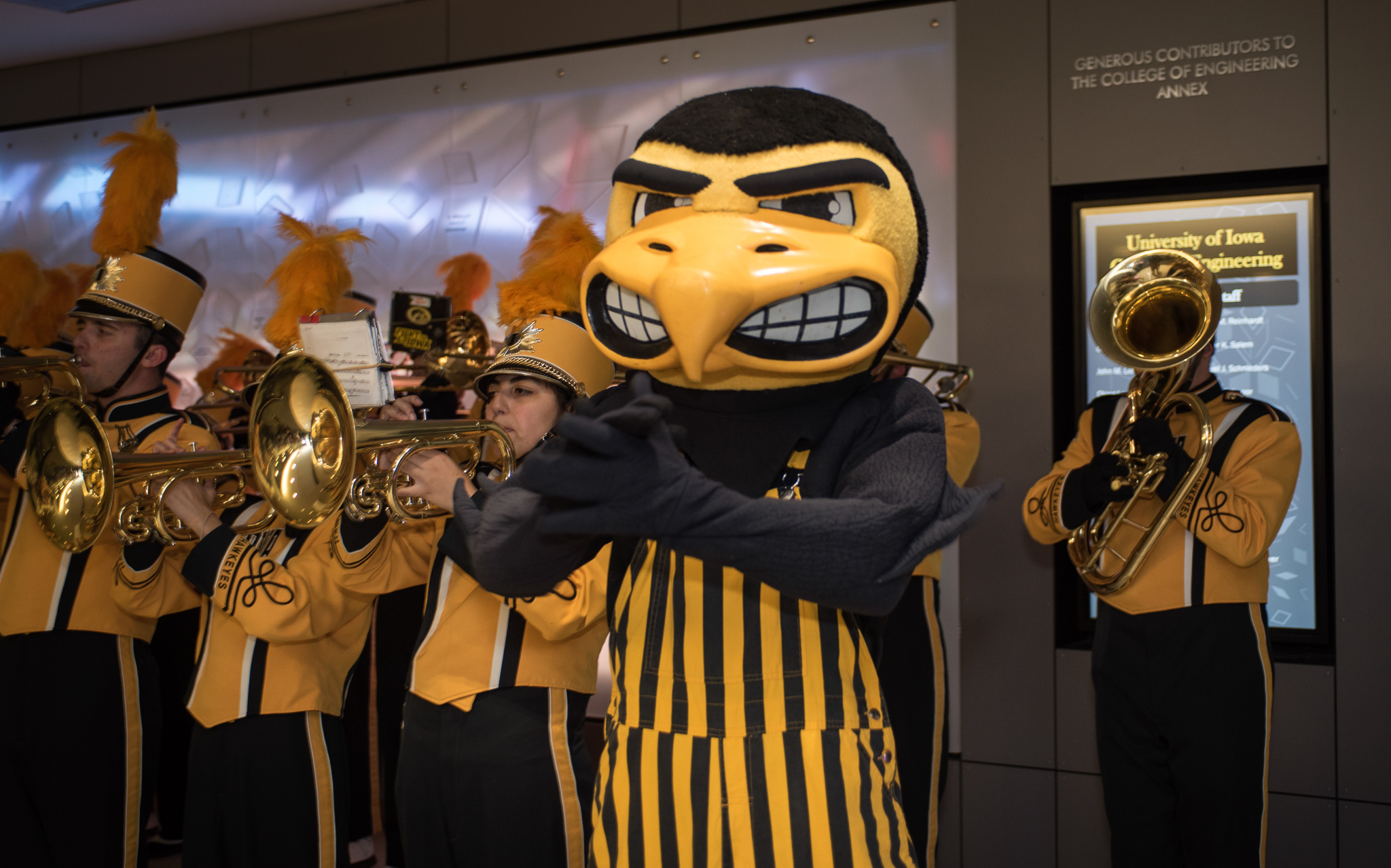 Herky and Marching Band