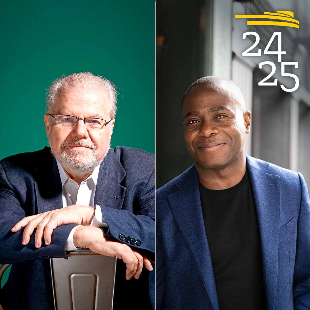 Emanuel Ax on left, Anthony McGill on right