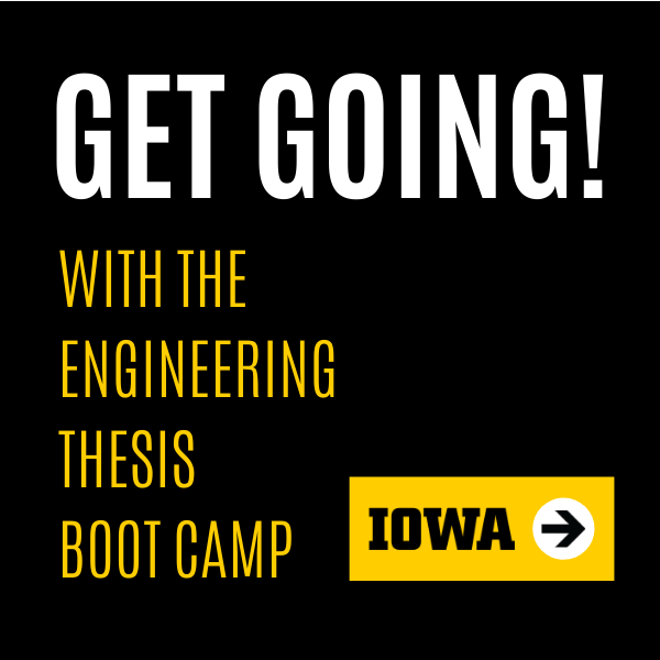 Getgoing with the Engineering Thesis Boot Camp
