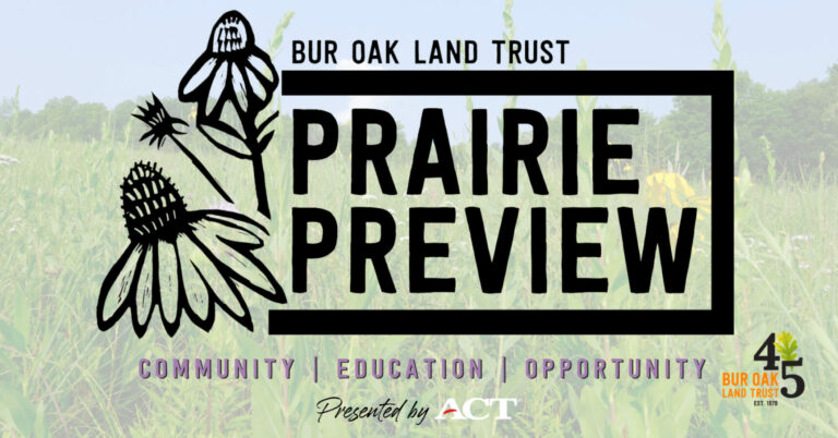Bur Oak Land Trust Prairie Preview Logo