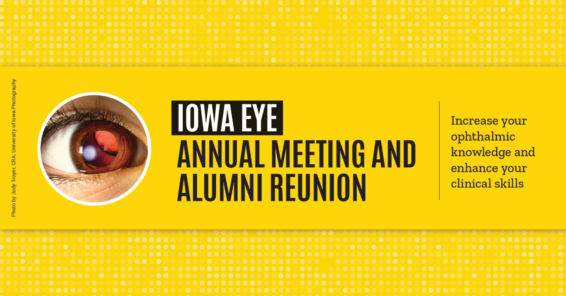 2023 Iowa Eye Annual Meeting & Alumni Reunion promotional image