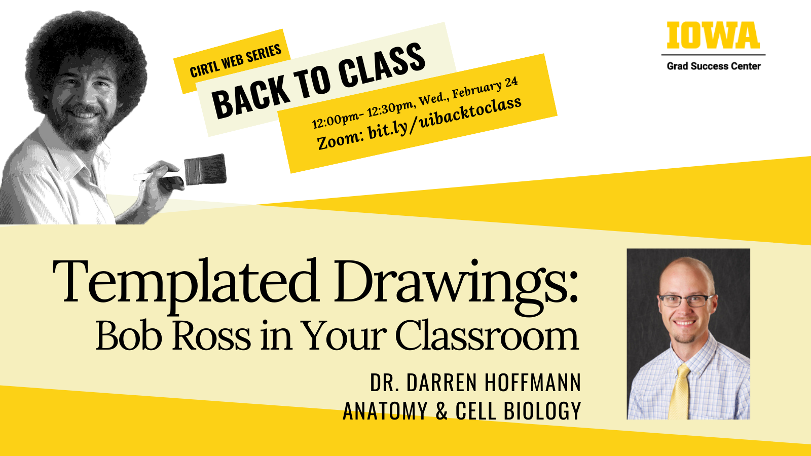 Templated Drawings: Bob Ross in your Classroom (CIRTL Back to Class Series)  promotional image