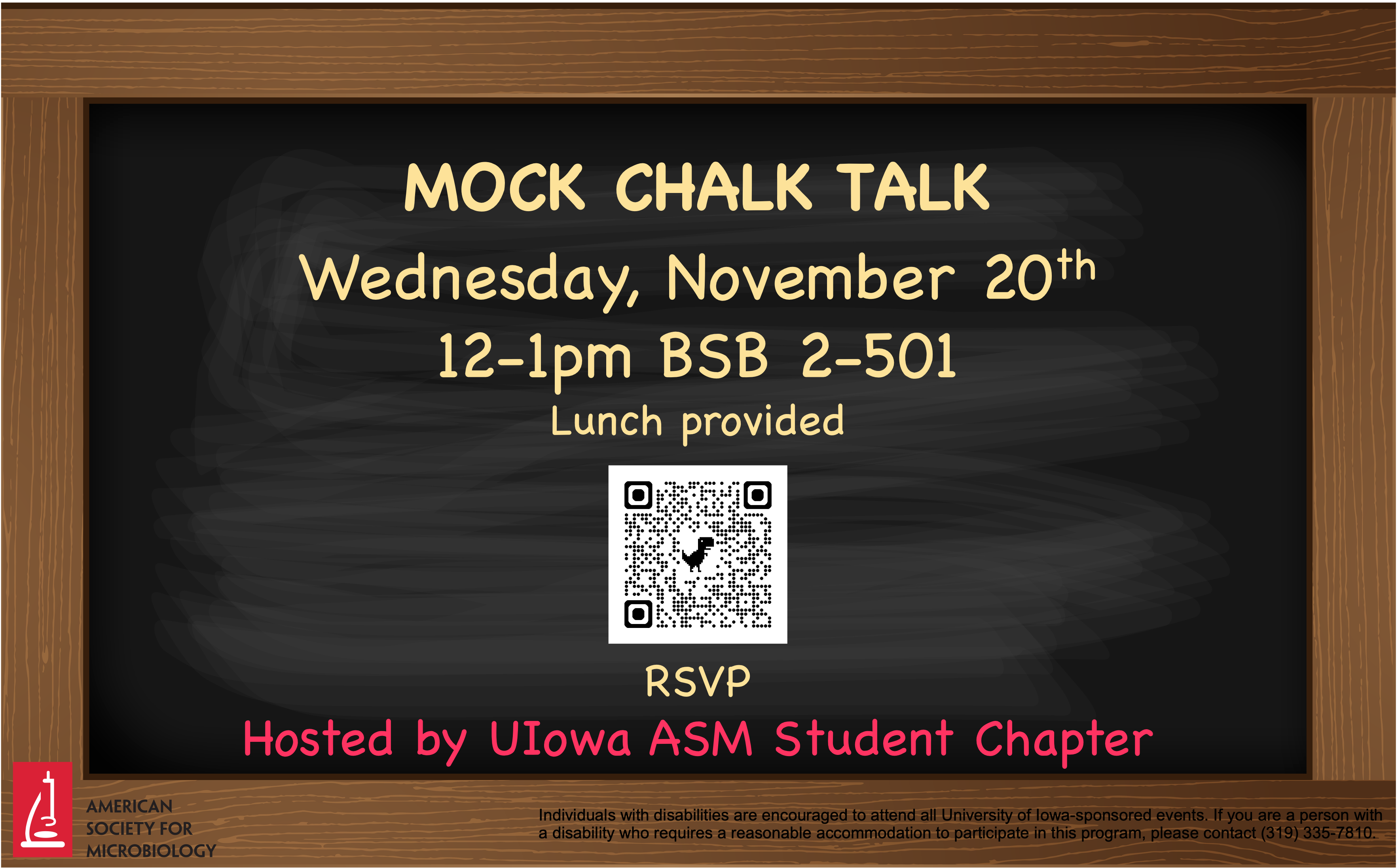 Mock Chalk Talk -  sponsored by UI ASM student chapter