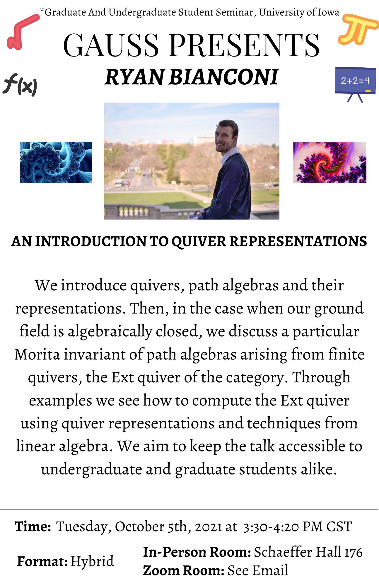 We introduce quivers, path algebras and their representations. Then, in the case when our ground field is algebraically closed, we discuss a particular Morita invariant of path algebras arising from finite quivers, the Ext quiver of the category. Through 