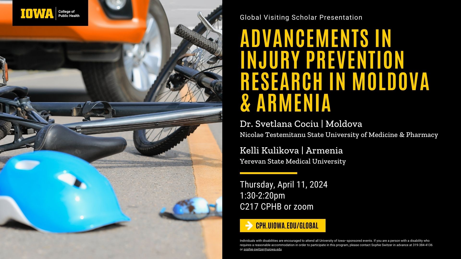 Advancements in Injury Prevention Research in Moldova and Armenia | Global Visiting Scholar Presentation promotional image