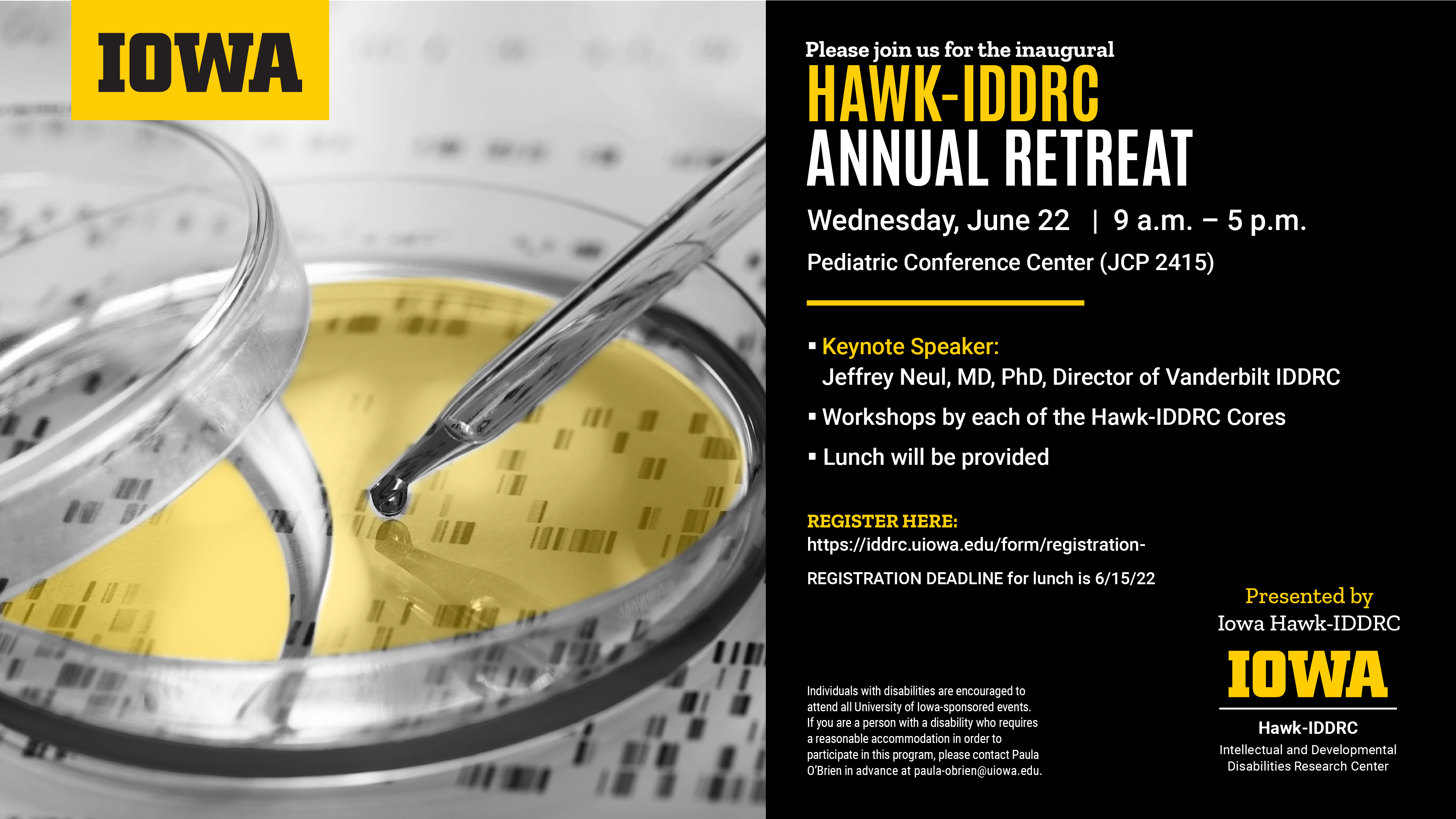 Hawk-IDDRC Annual Retreat June 22nd  promotional image