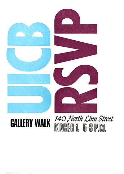 UICB RSVP Gallery Walk poster
