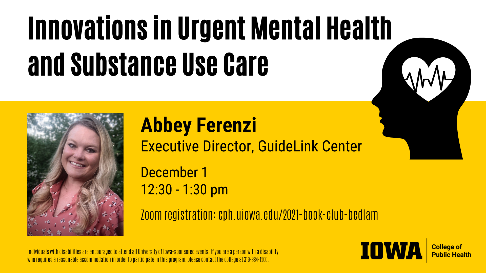 Innovations in urgent mental health and substance use care talk by the director of GuideLink Center