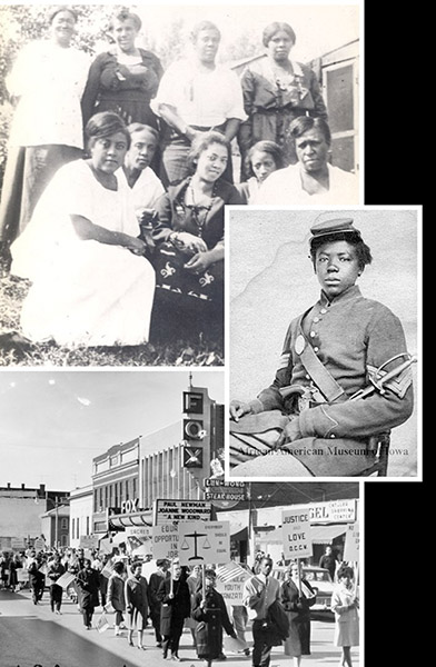 historic photos from the African American Museum of Iowa