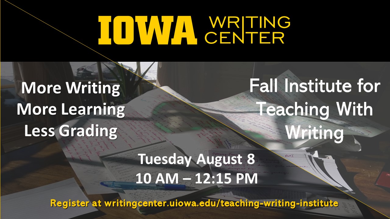 2023 Fall Institute for Teaching with Writing