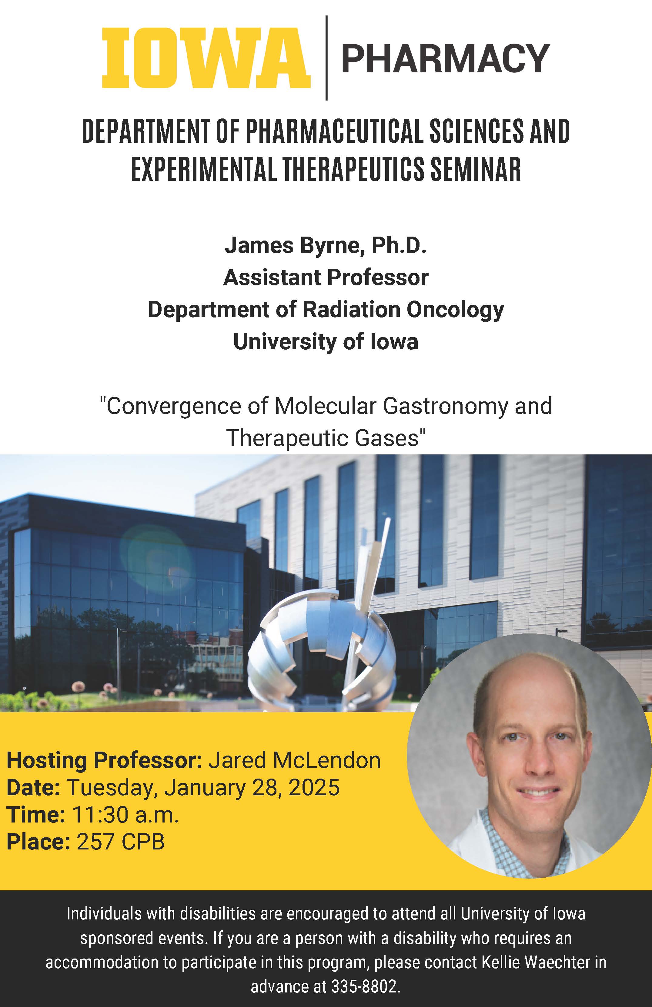 College of Pharmacy PSET Seminar: James Byrne