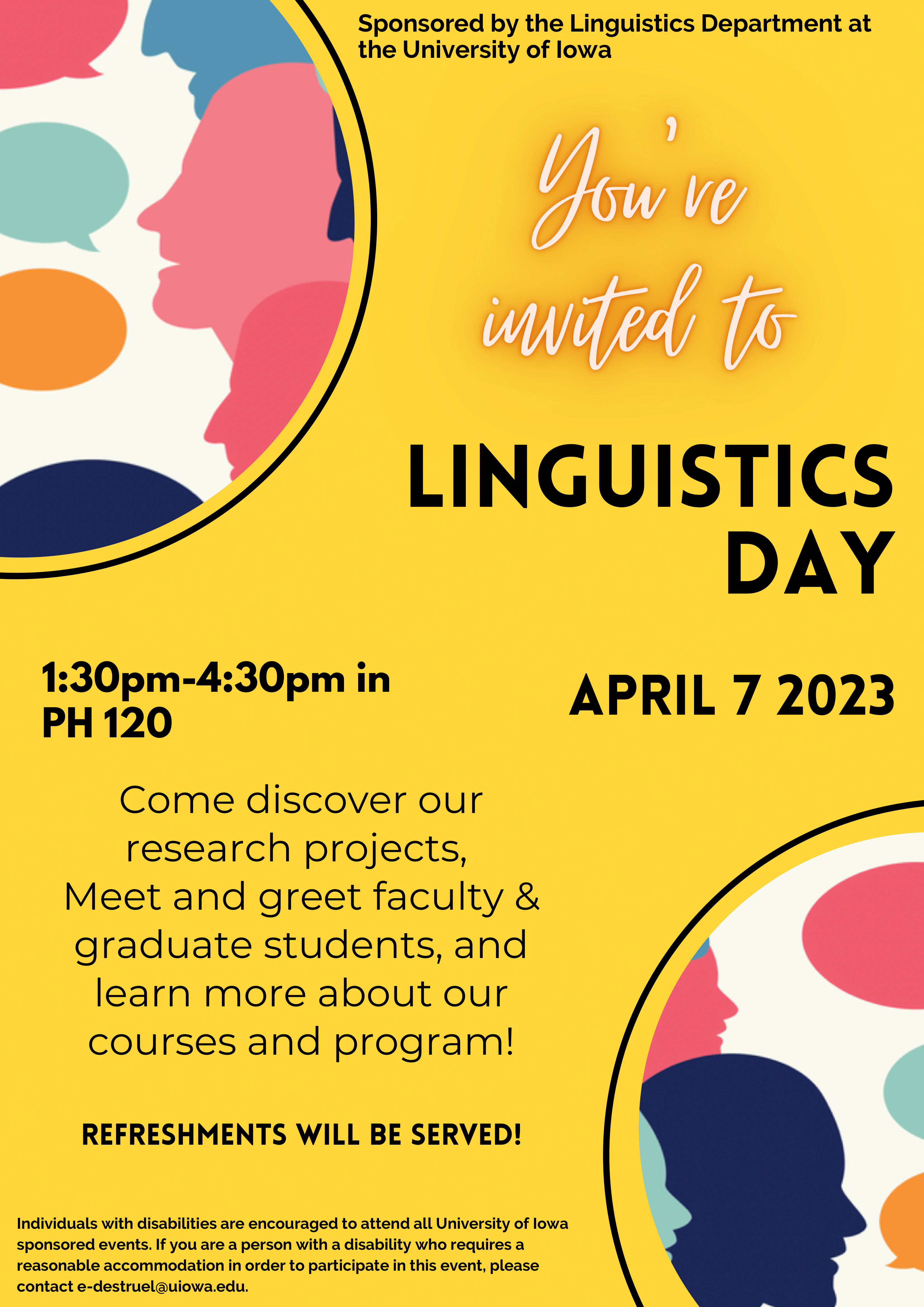 Learn about linguistics by meeting UIowa's linguistics scholars to learn about the program