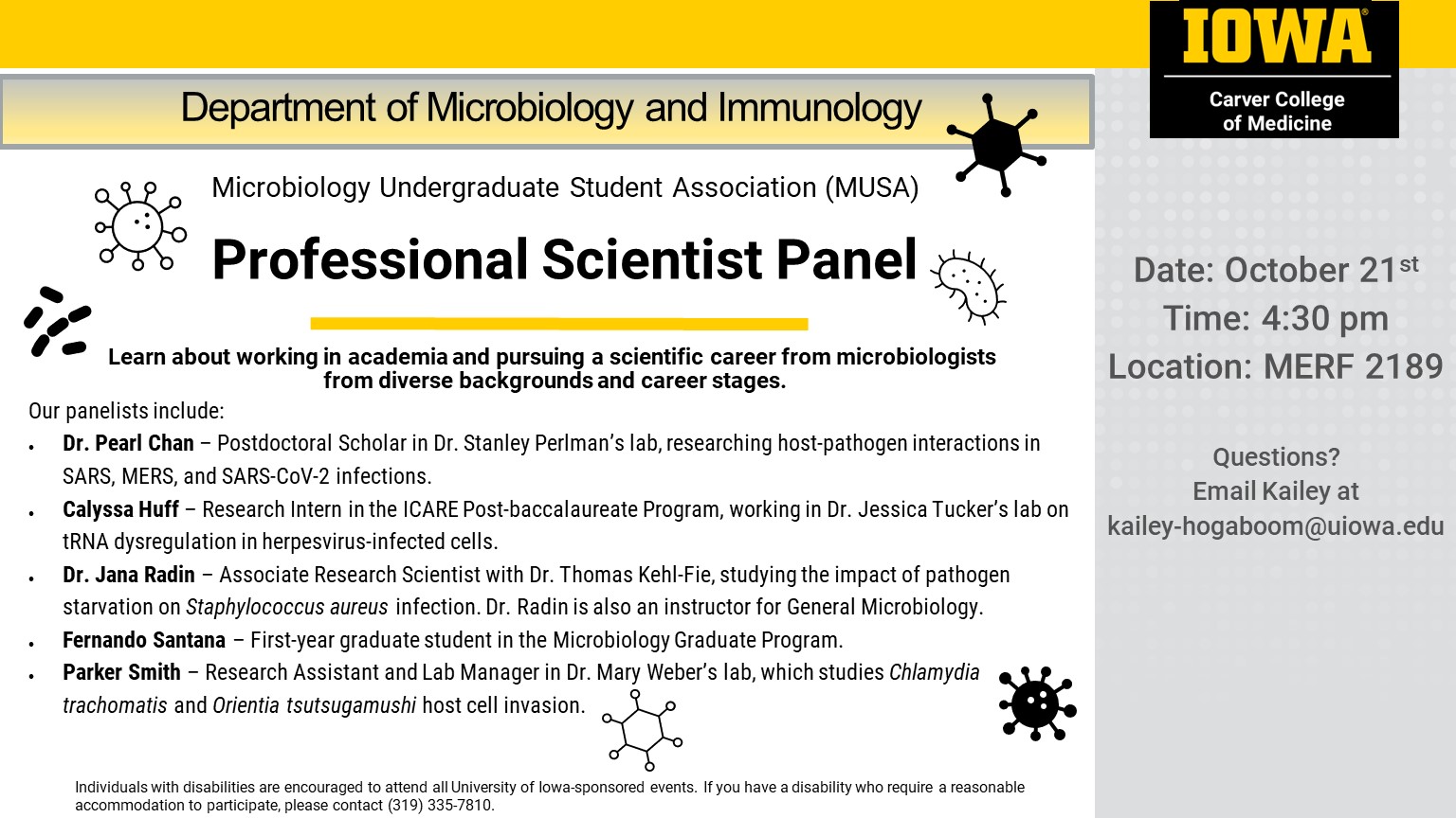 Microbiology Professional Careers Panel 