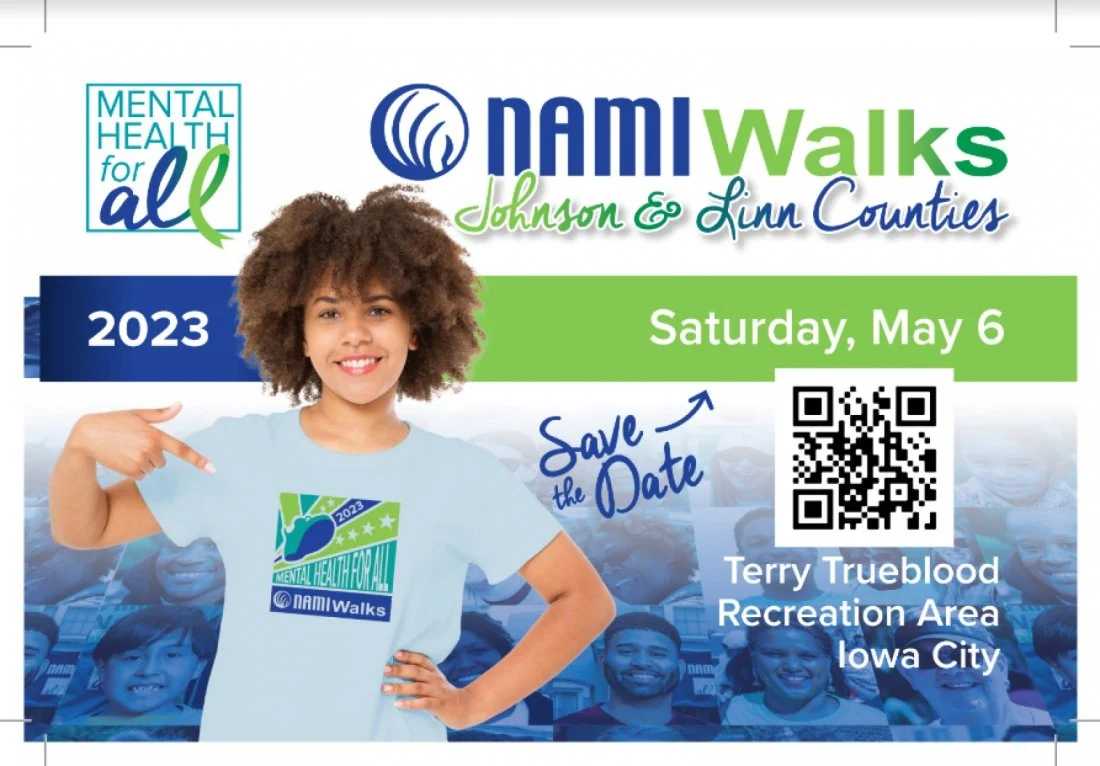 NAMI Walk, Johnson and Linn Counties. Saturday, May 6
