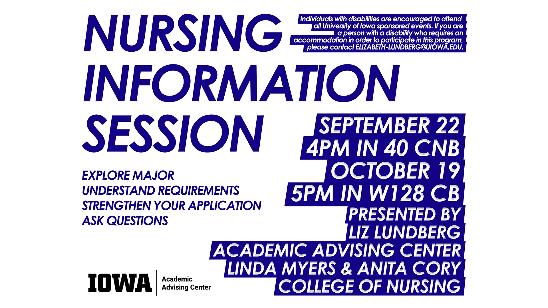 graphic for Nursing Info session