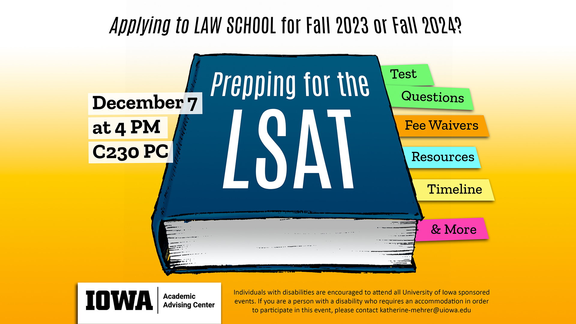 graphic for prepping for the LSAT session