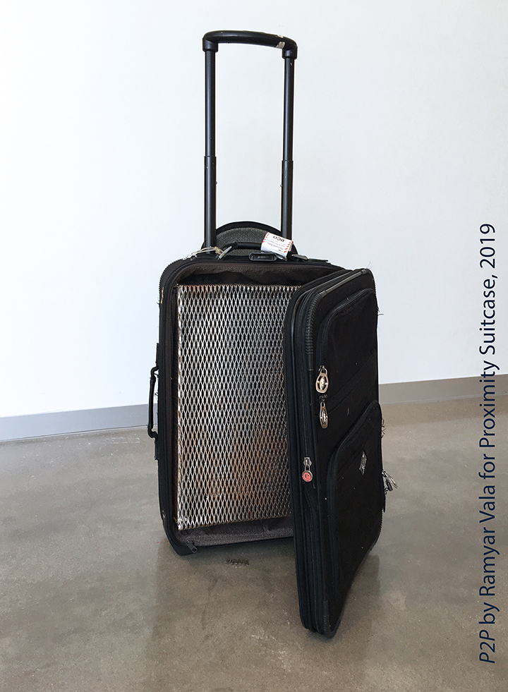 black suitcase