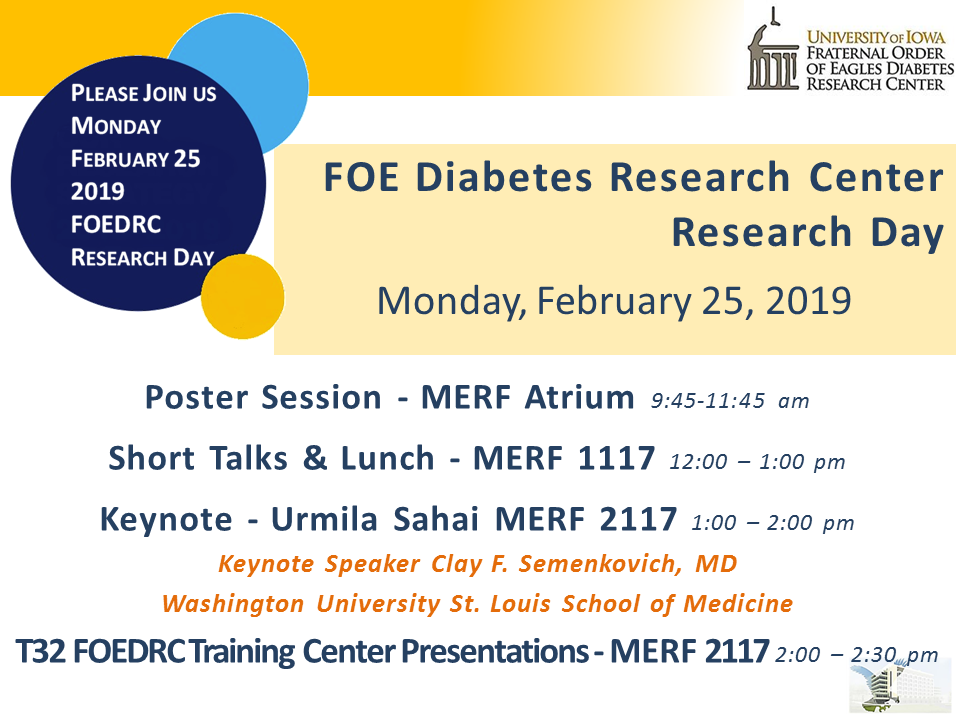 FOE Diabetes Research Center Research Day promotional image