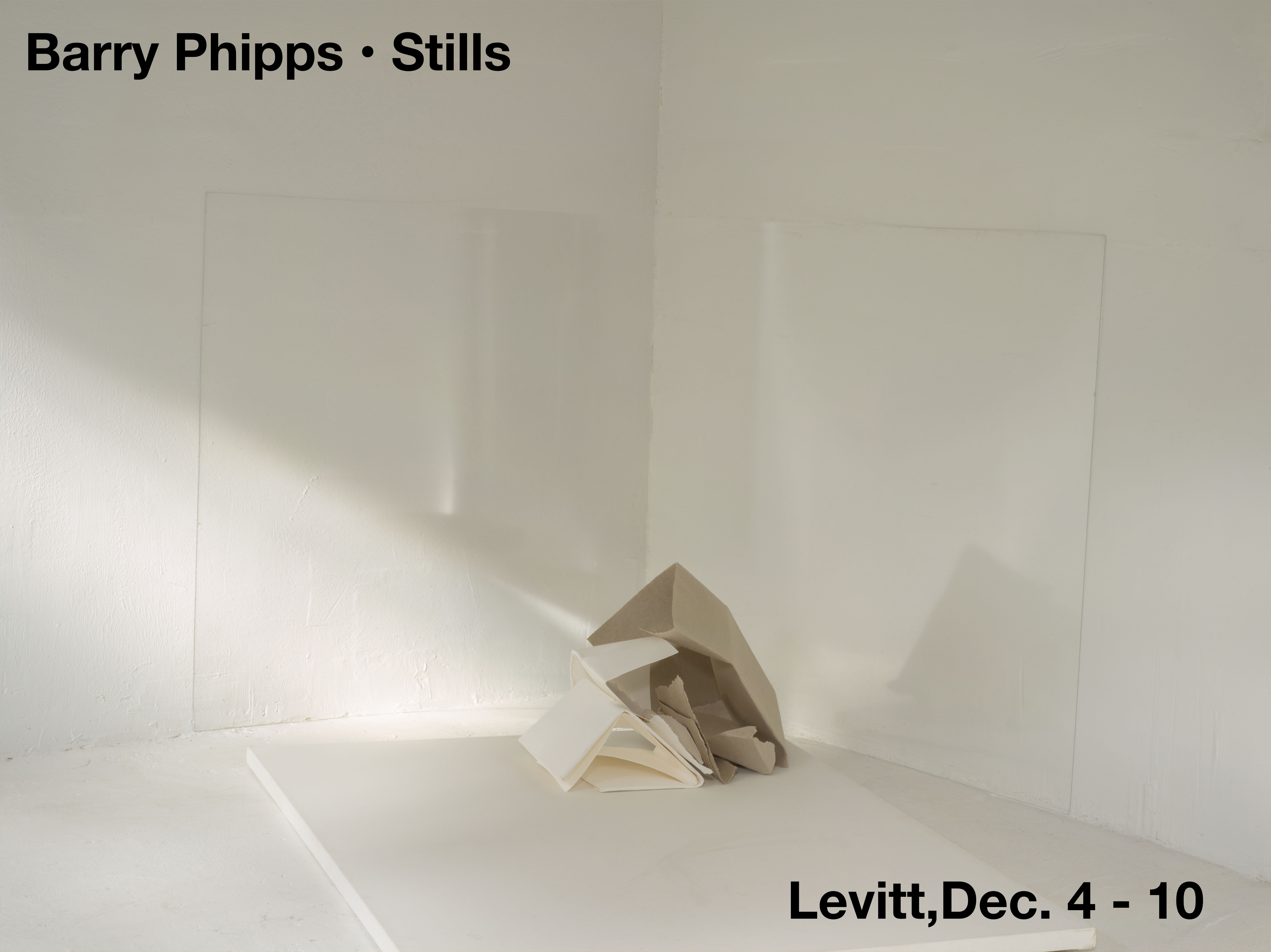 white walls, folded paper corner of two walls