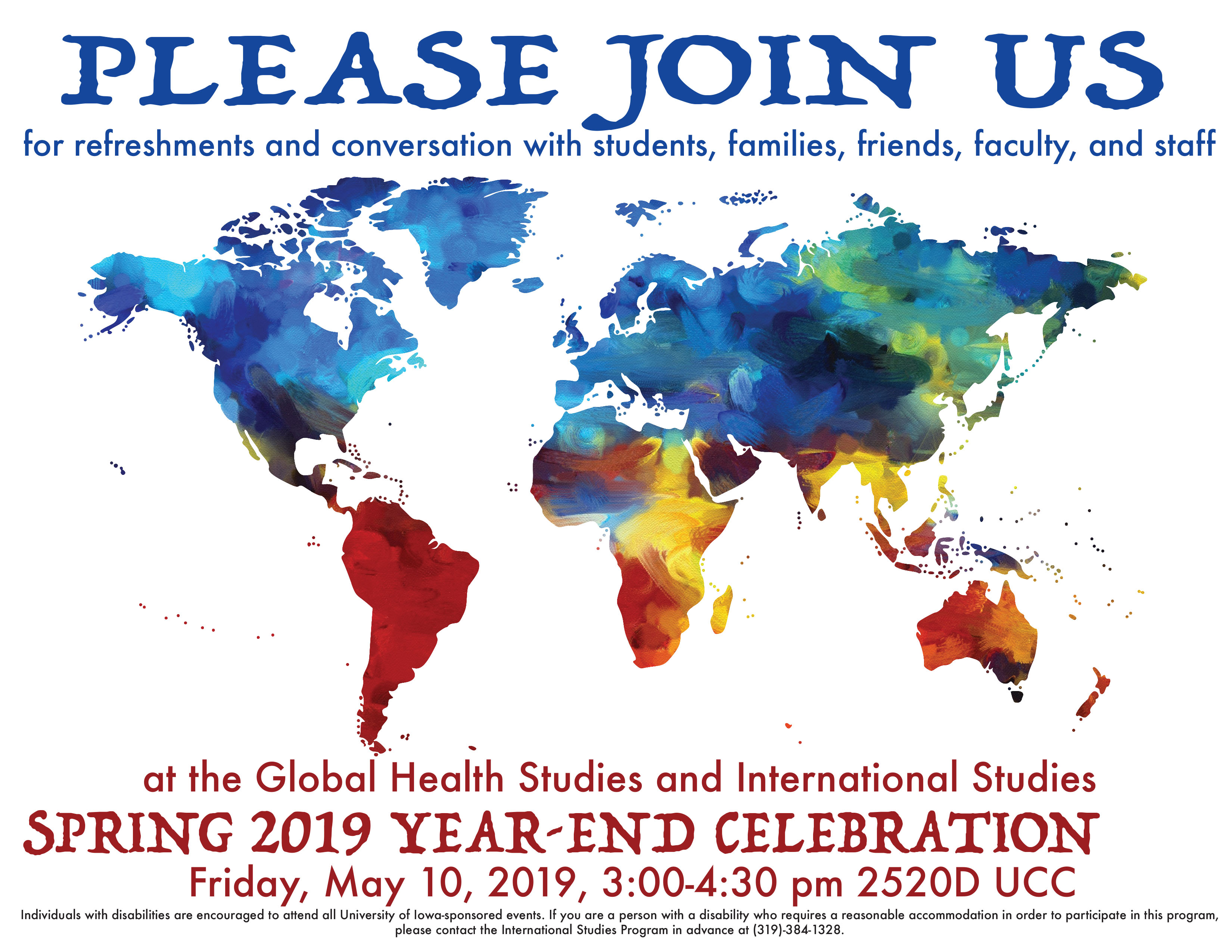 Spring 2019 Global Health Studies & International Studies Year-End Celebration
