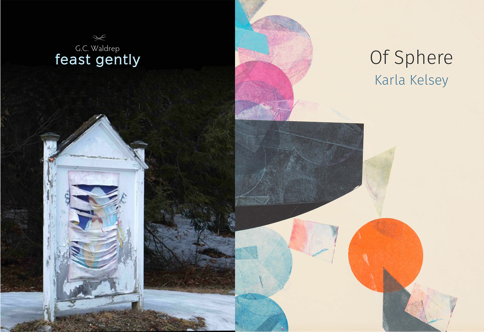 book covers for  Feast Gently and Of Sphere