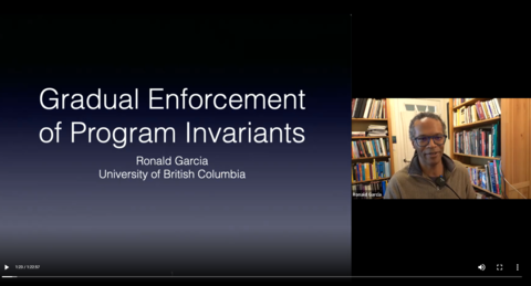 First slide from 2/11 Colloquium - Gradual Enforcement of Program Invariants