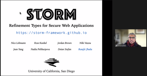 First slide from 12/10 Colloquium - Refinement Types for Secure Web Applications