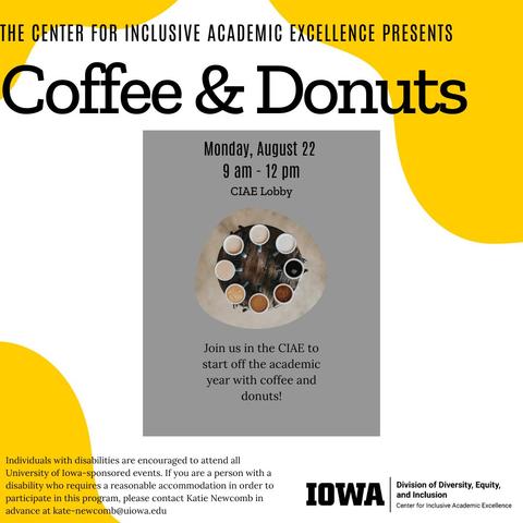 Week of Welcome Coffee and Donuts
