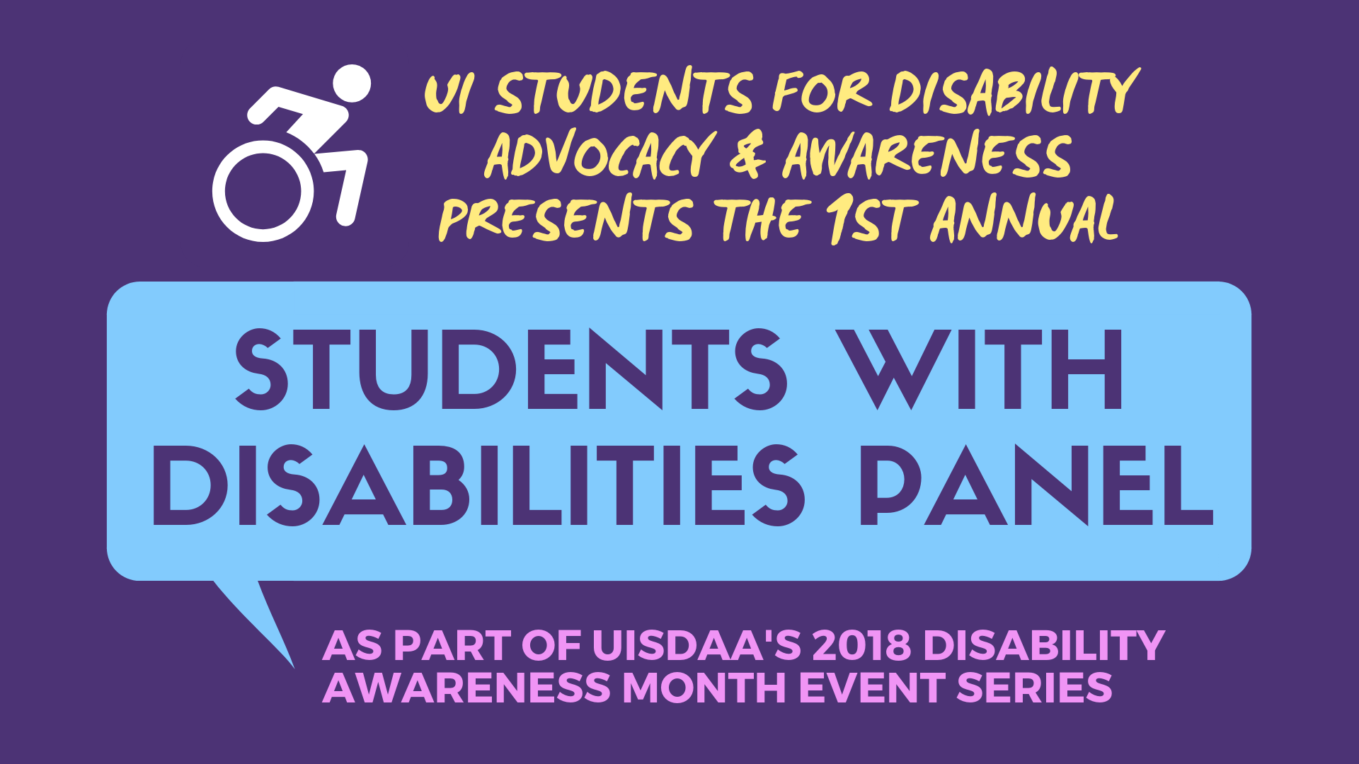Students with Disabilities Panel