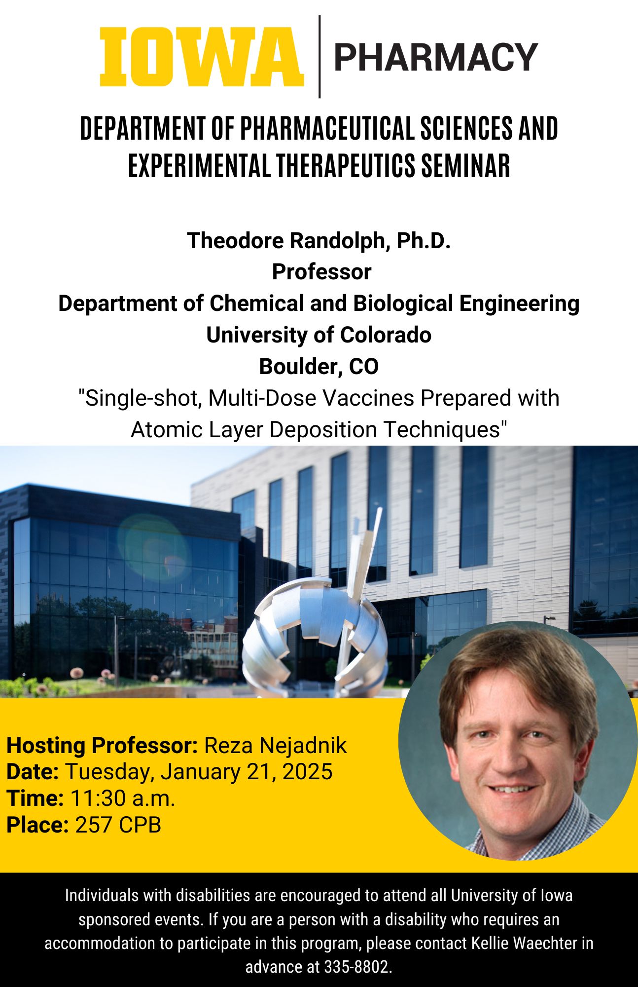 College of Pharmacy PSET Seminar: Theodore Randolph