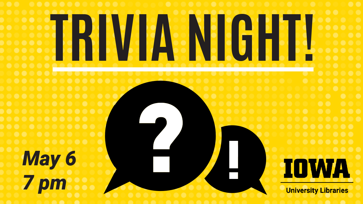 Event image says: Trivia Night! May 6, 7 PM.