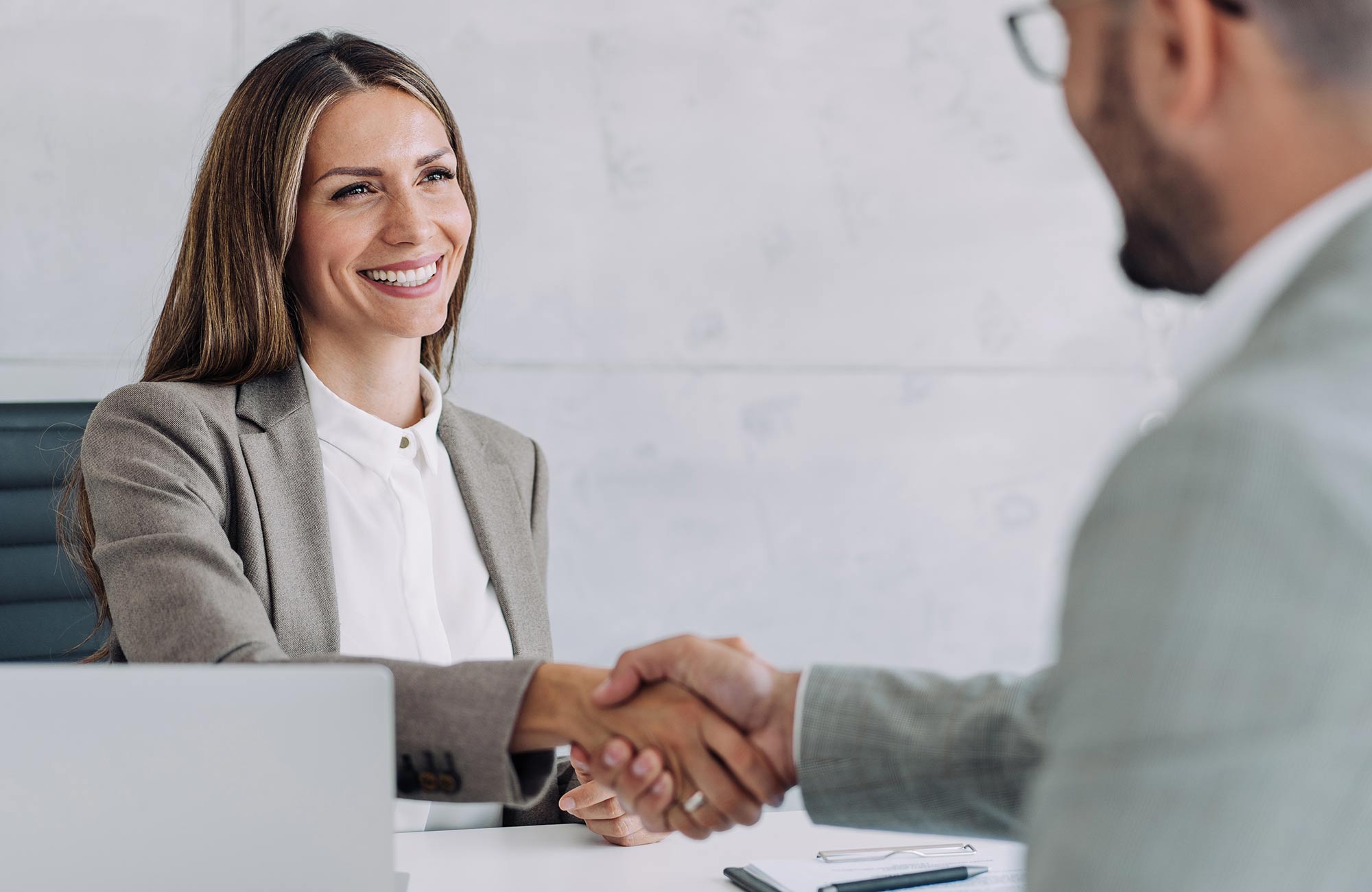 Woman negotiating